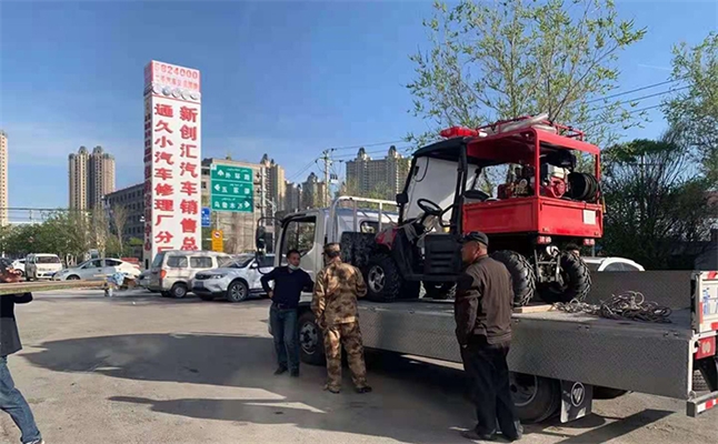 新疆五家渠保護(hù)站采購5臺(tái)消防摩托車